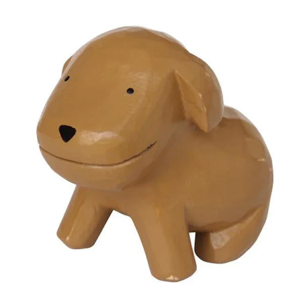 Figurine en bois â Caniche toy marron â Porte-cartes