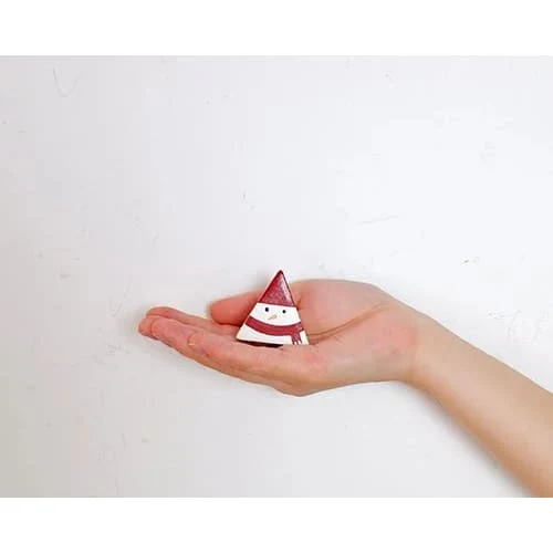 Figurine Bonhomme de Neige Triangulaire de Noël - Image 5