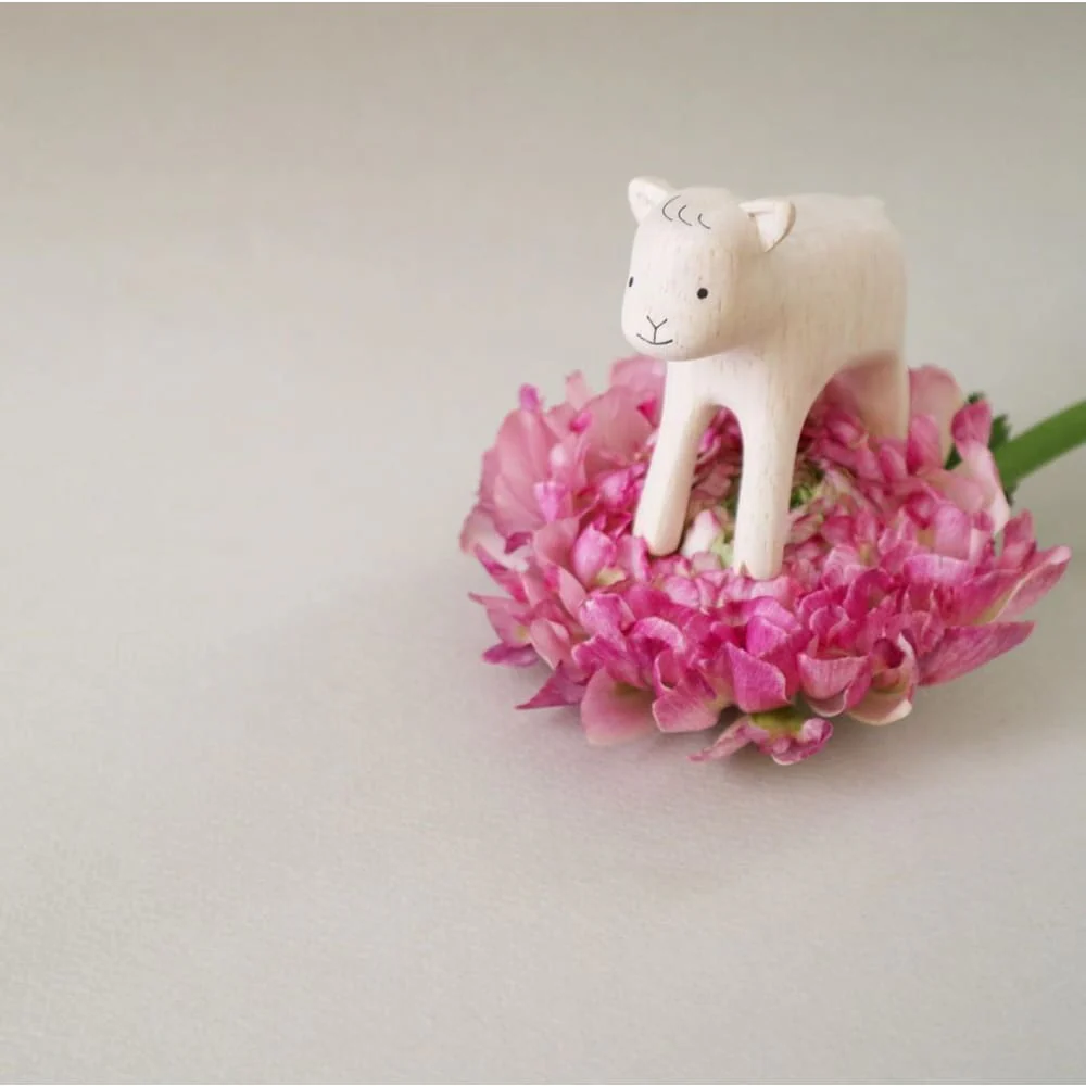 Figurine Brebis en Bois - Image 3