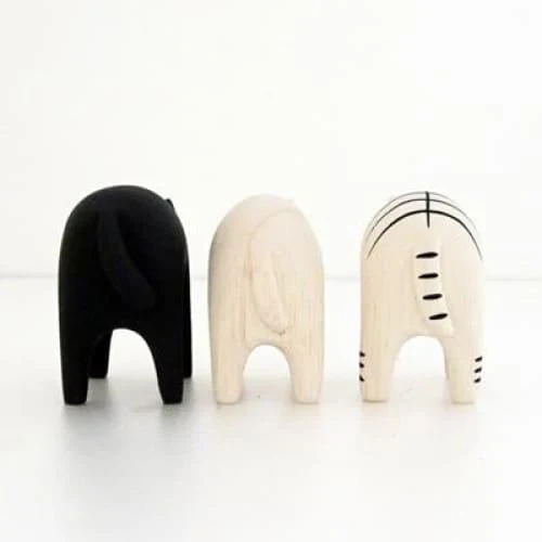 Figurine Chat tigré en Bois - Image 4