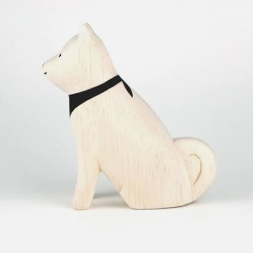 Figurine Chien Akita en Bois - Image 7