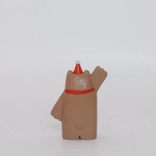 Figurine en bois - Bon amis de Noël - Top-là Ours - Image 3