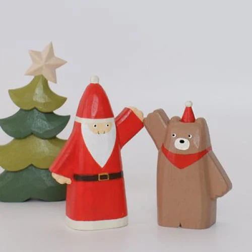 Figurine en bois - Bon amis de Noël - Top-là Ours - Image 7