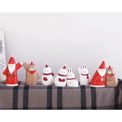 Figurine en bois - Bons amis de Noël - Top-là Lapin - Image 2