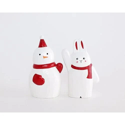 Figurine en bois - Bons amis de Noël - Top-là Lapin - Image 3