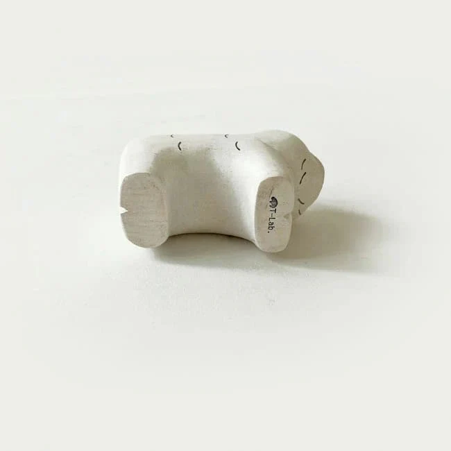 Figurine en bois - Chow chow avec chapeau de fĂȘte - Image 4