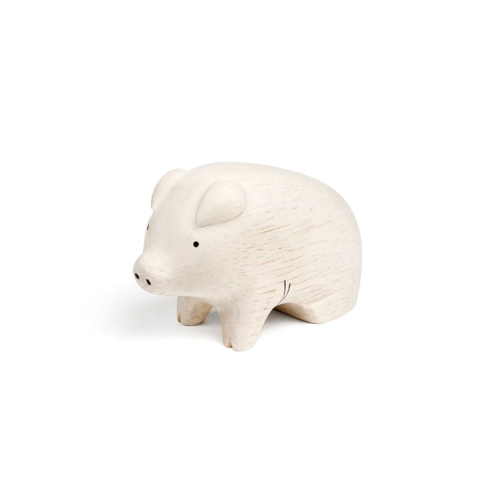 Figurine en bois - Cochon