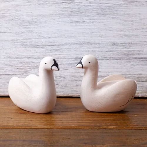 Figurine en bois - Cygne - Image 8