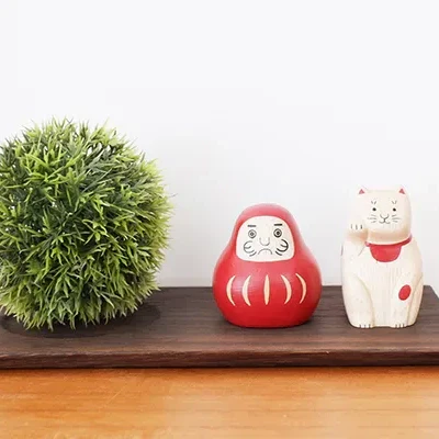 Figurine en bois – Maneki Neko – Collection ENGIMON mini - Image 10