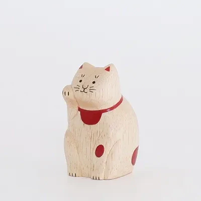 Figurine en bois – Maneki Neko – Collection ENGIMON mini - Image 5