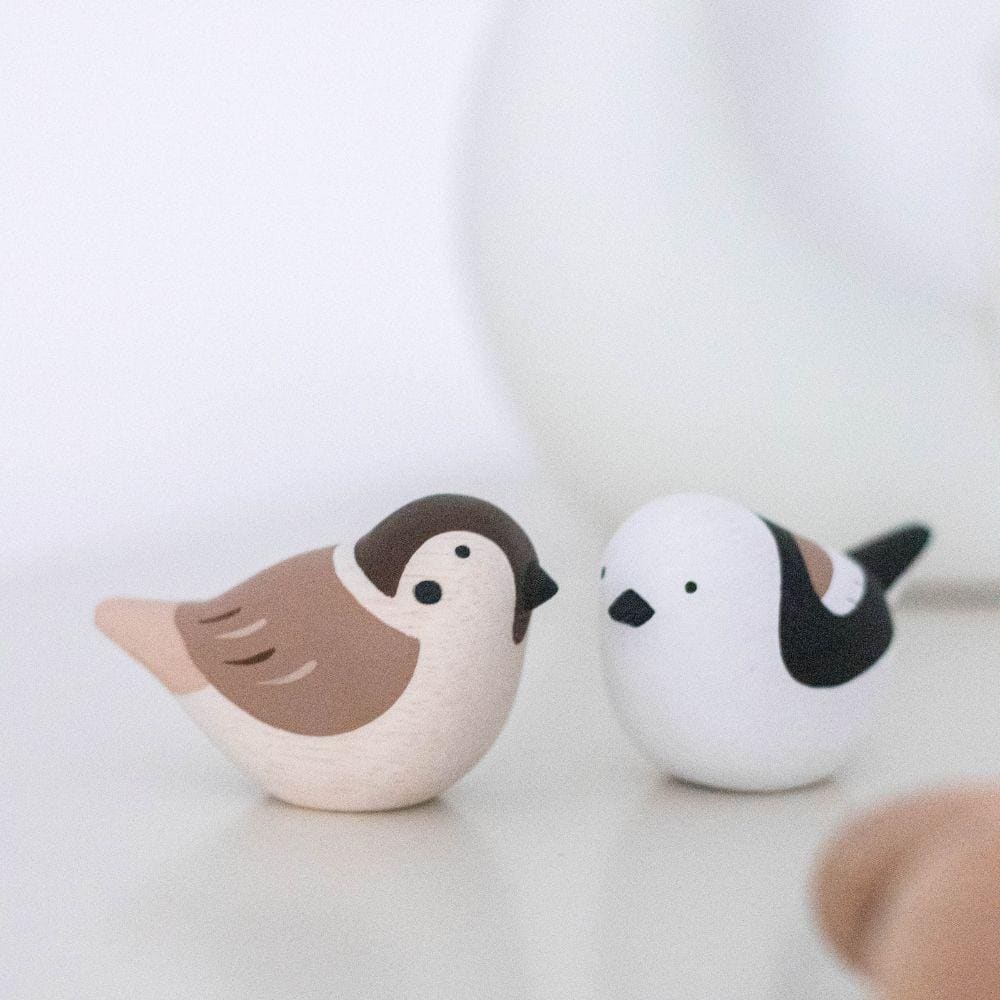 Figurine en bois - Moineau - Image 5