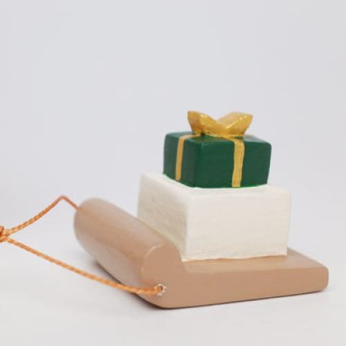 Figurine en bois Noël - Lapin avec cadeau de Noël - Image 4