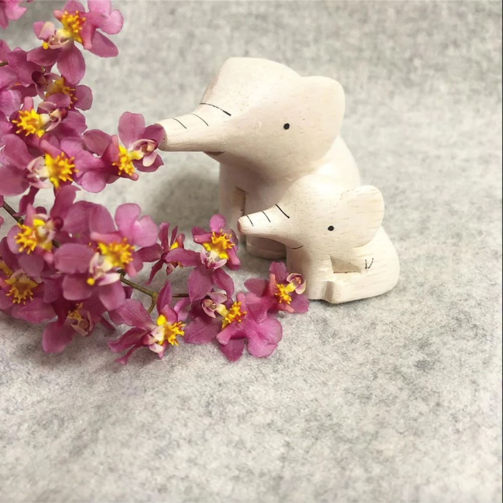 Figurine en bois Oyako - Parent éléphant - Image 7
