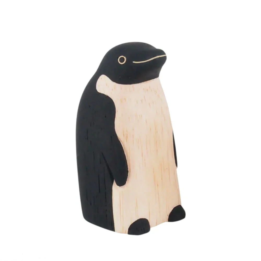 Figurine en bois Oyako - Parent pingouin