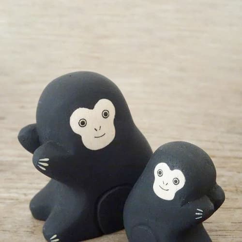 Figurine en bois Oyako - Parent singe - Image 10