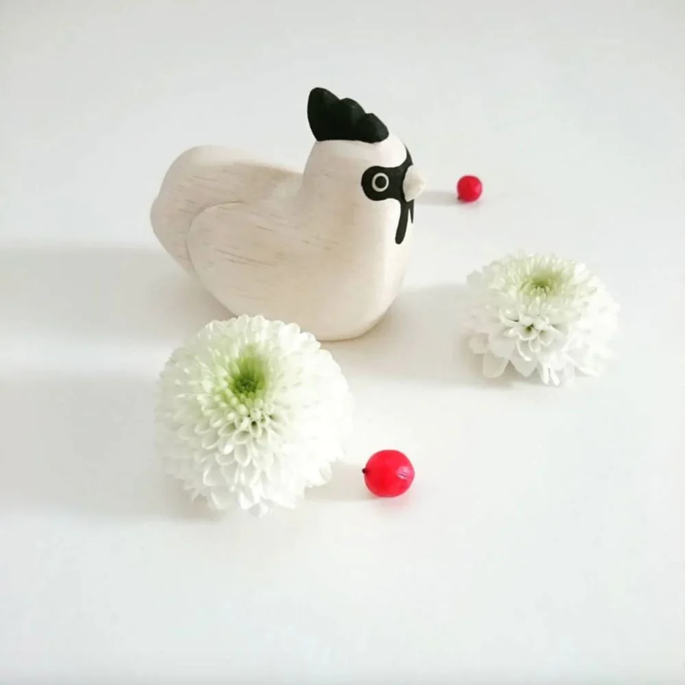 Figurine en bois Oyako - Poussin - Image 8
