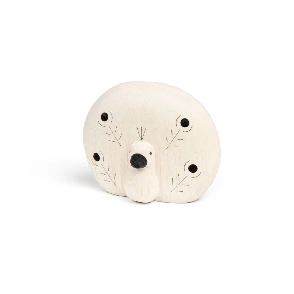 Figurine en bois - Paon