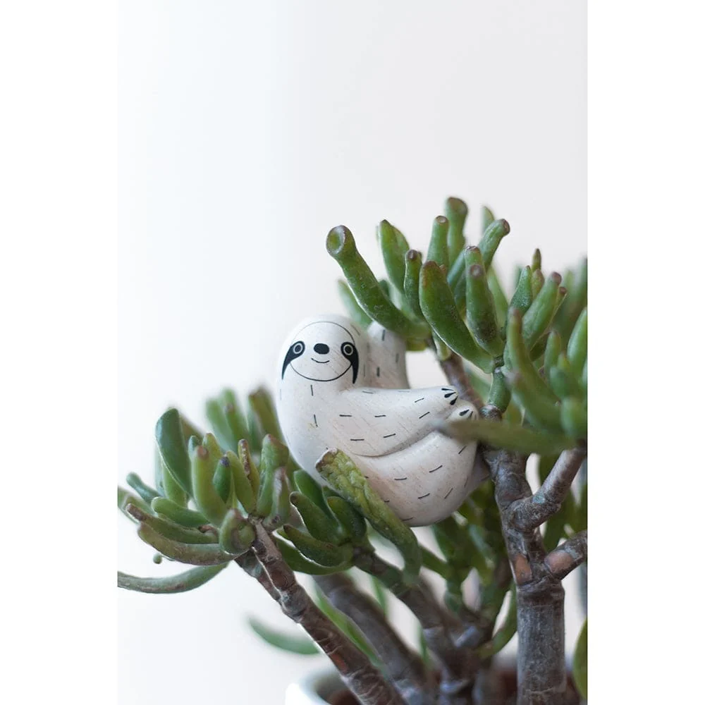 Figurine en bois - Paresseux - Image 3