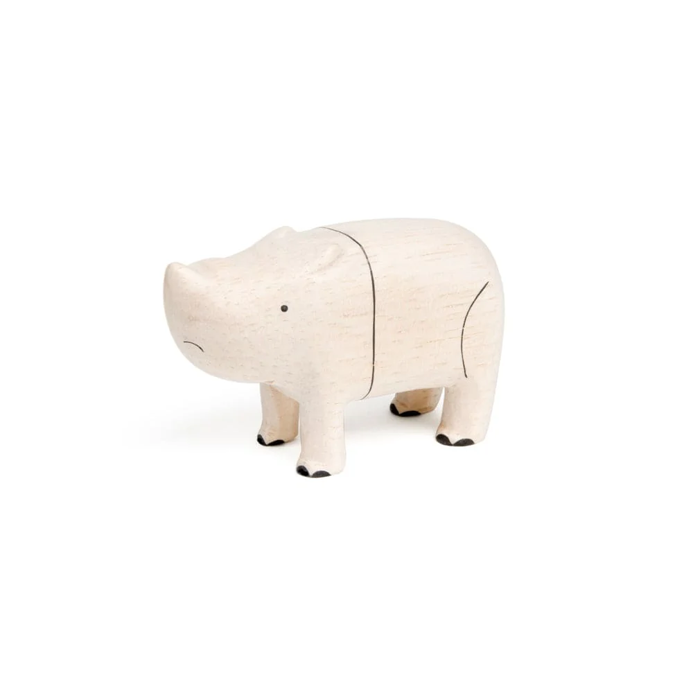 Figurine en bois - Rhinocéros