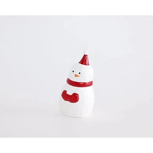 Figurine en bois série de Noël "se blottir" - Bonhomme de Neige - Image 2
