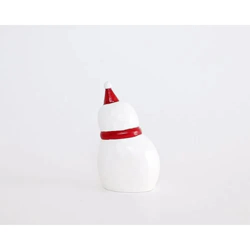 Figurine en bois série de Noël "se blottir" - Bonhomme de Neige - Image 3