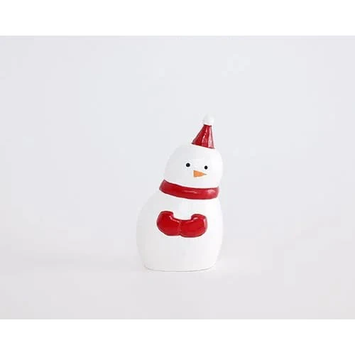 Figurine en bois série de Noël "se blottir" - Bonhomme de Neige - Image 6