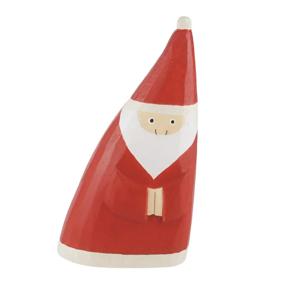 Figurine en bois série de Noël "se blottir" - Père Noël