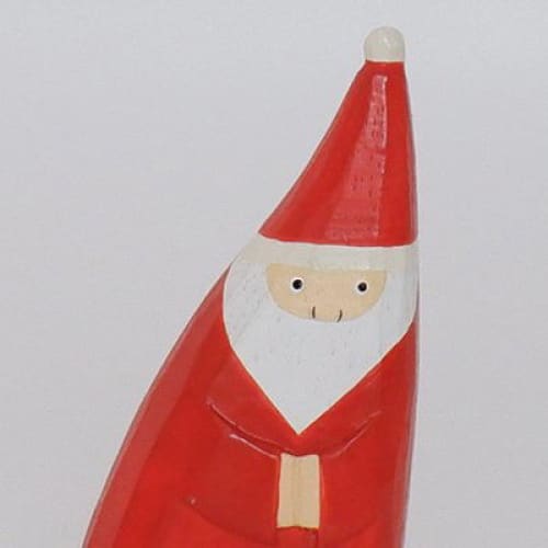 Figurine en bois série de Noël "se blottir" - Père Noël - Image 5