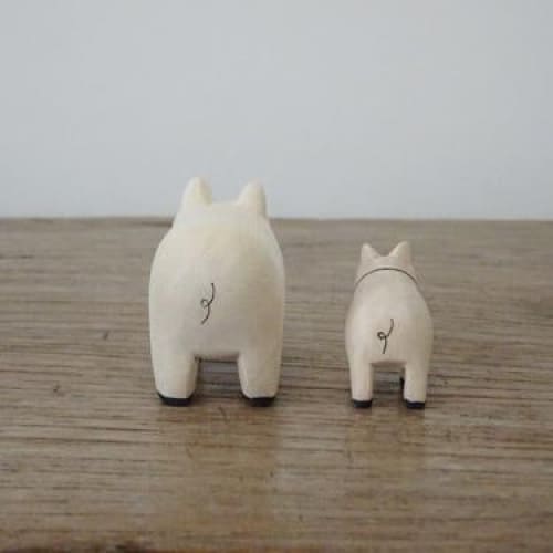 Figurine Famille cochons en Bois - Image 4
