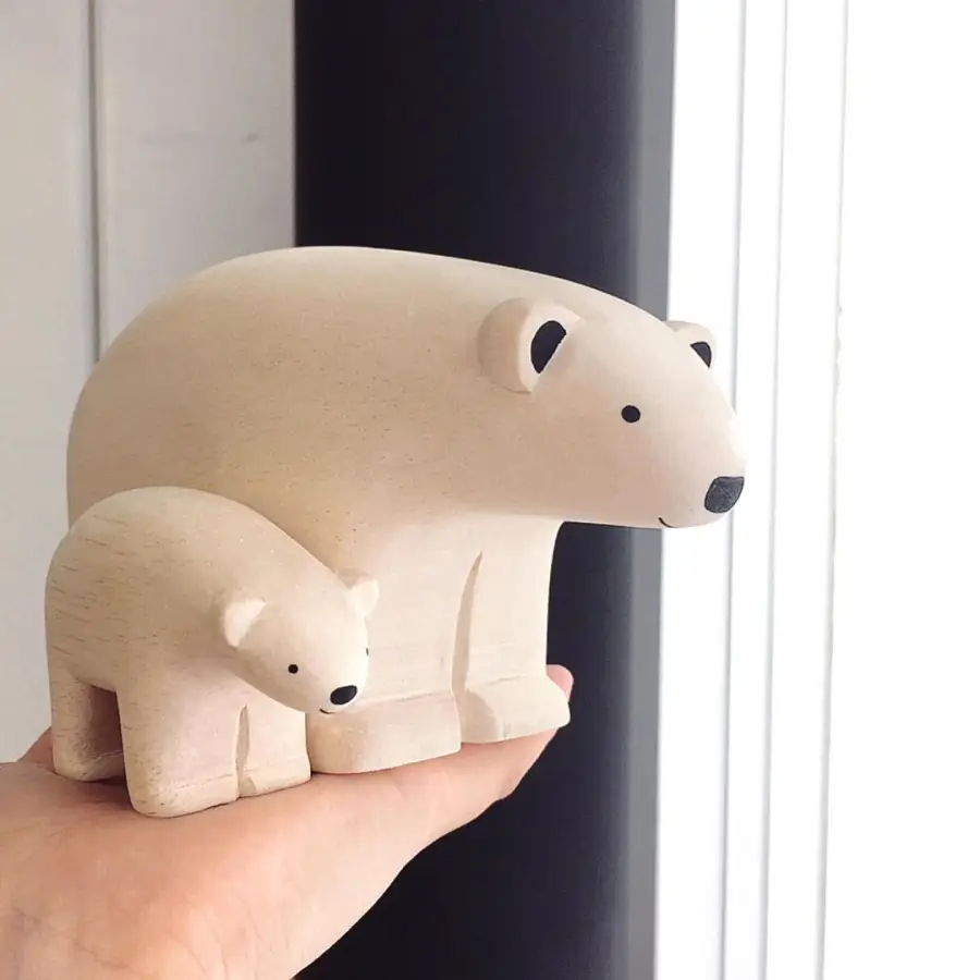 Figurine Ours Polaire Pole Pole Grande Taille - Image 3