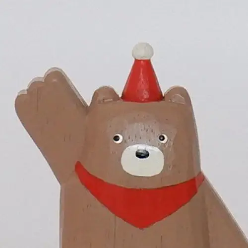 Figurine Ours T-Lab High Touch de Noël en Bois - Image 9