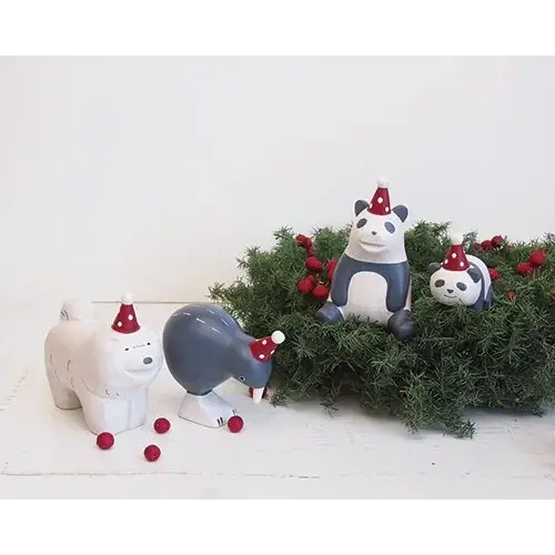 Figurine Panda Adult de Noël - Image 8