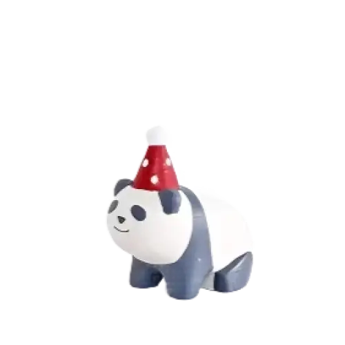 Figurine Panda Enfant de Noël