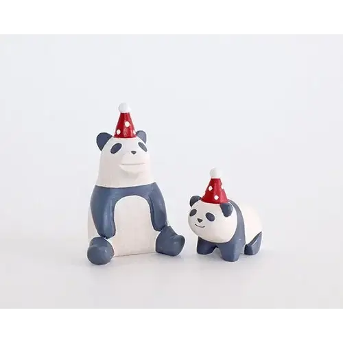 Figurine Panda Enfant de Noël - Image 2