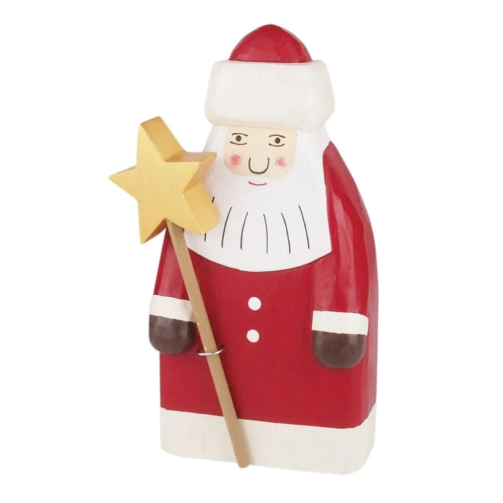 Figurine Père Noël Classique de Noël avec Étoile