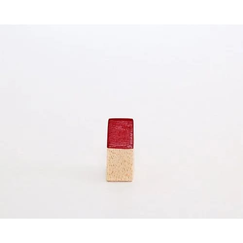 Figurine Père Noël Triangulaire de Noël Rouge - Image 2