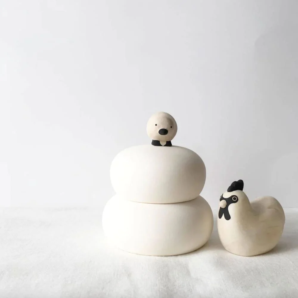 Figurine Poule Enfant en Bois - Image 10