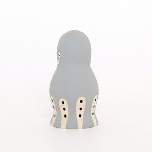 Figurine Poulpe gris en Bois - Image 4