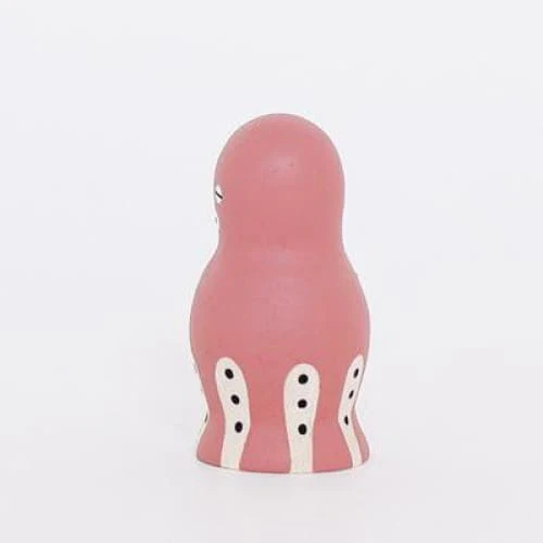 Figurine Poulpe rose en Bois - Image 4