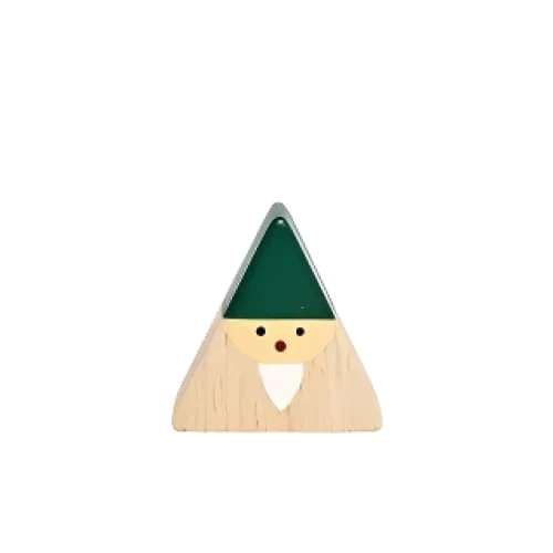 Figurine Sapin Triangulaire de Noël Vert