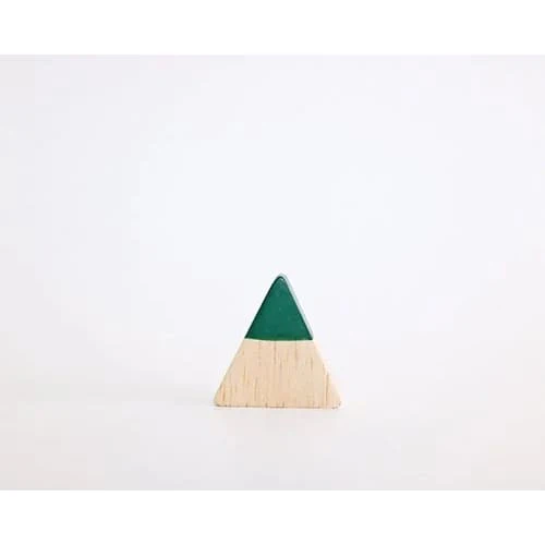 Figurine Sapin Triangulaire de Noël Vert - Image 3