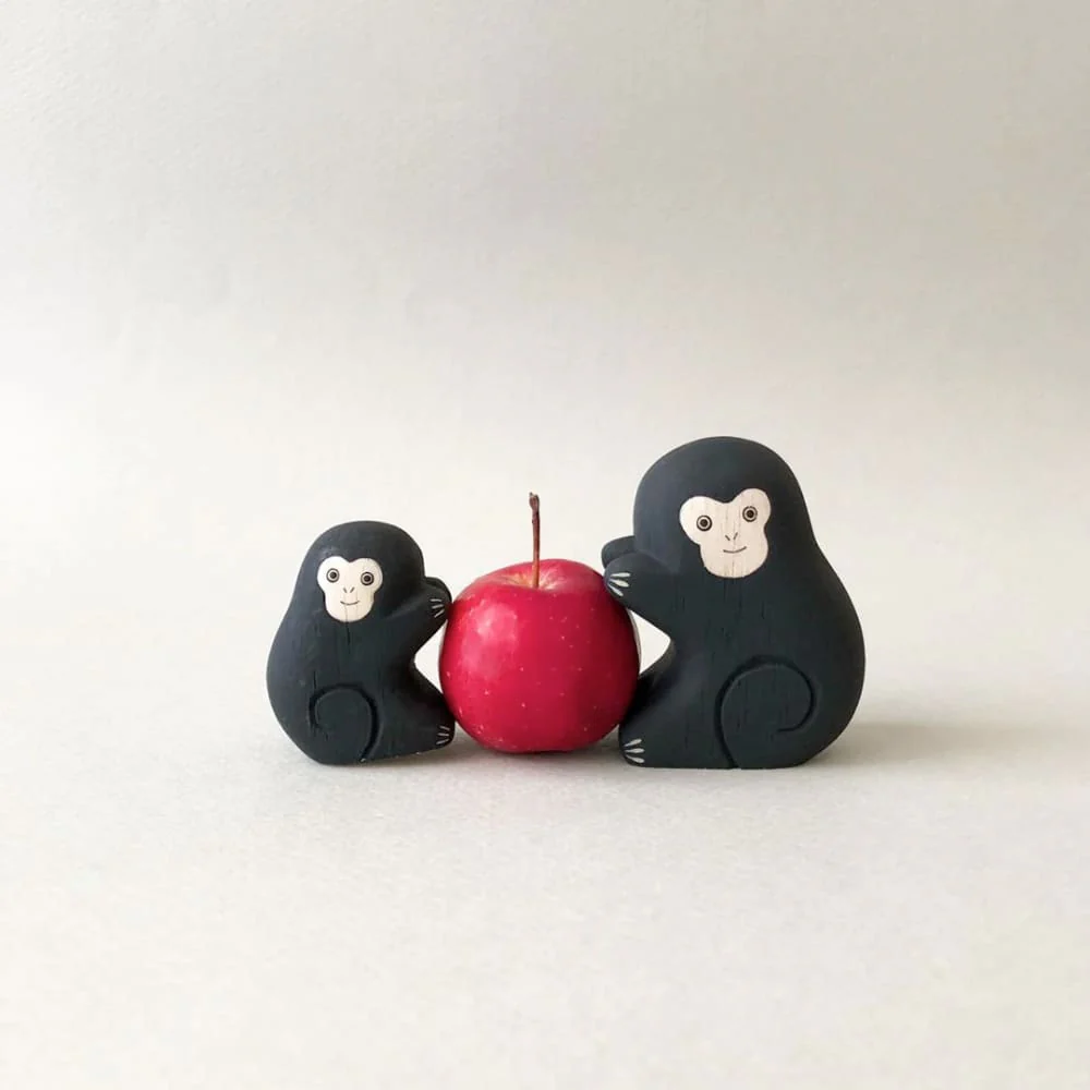 Figurine Singe en Bois - Image 7