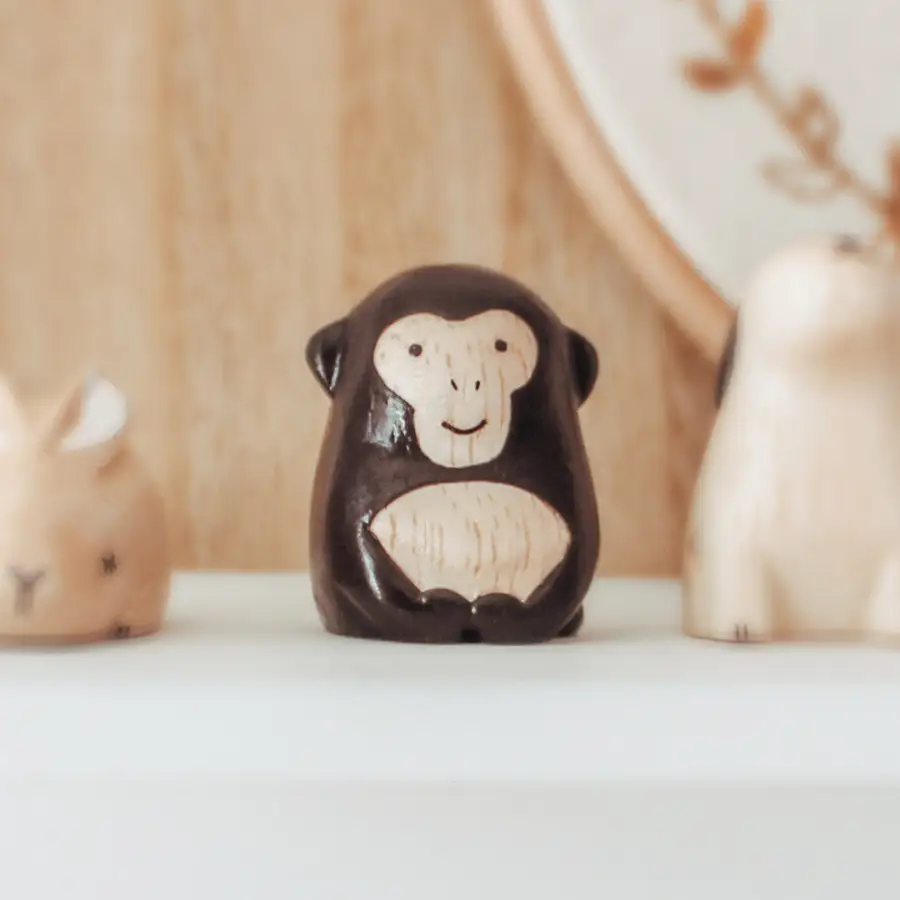 Figurine Singe en Bois | Signe du Zodiaque - Image 6