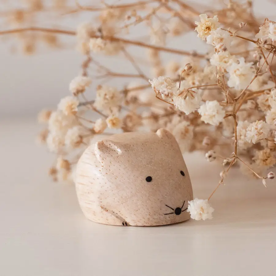Figurine Souris en Bois | Signe du Zodiaque - Image 7