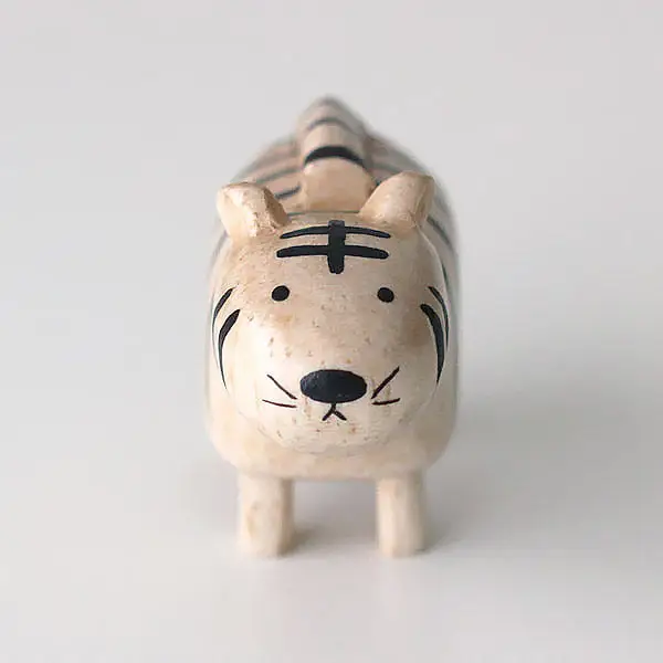 Figurine Tigre en bois | Signe du Zodiaque - Image 3