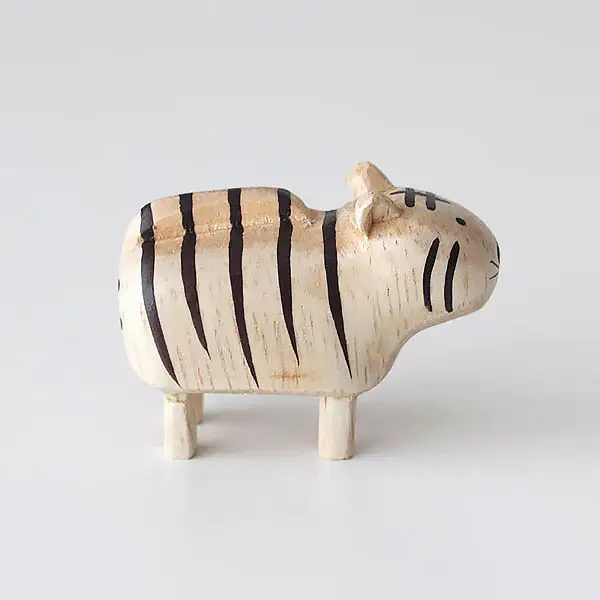 Figurine Tigre en bois | Signe du Zodiaque - Image 4