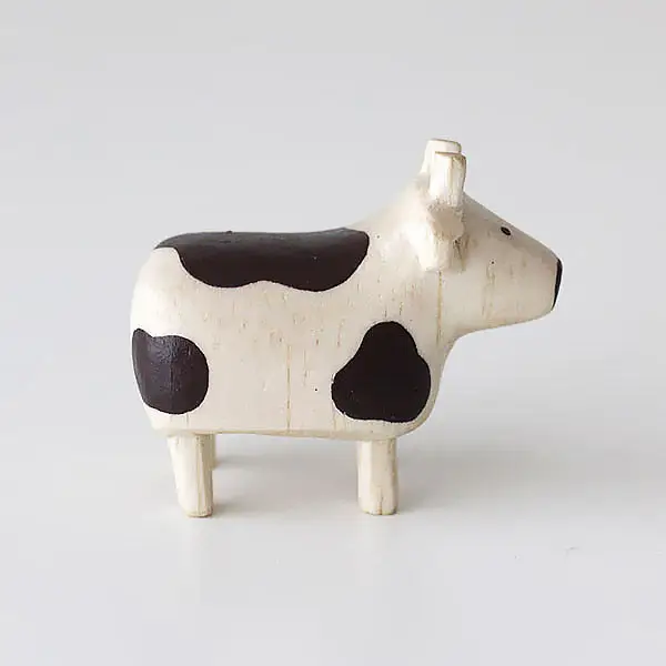 Figurine Vache en bois | Signe du Zodiaque - Image 3