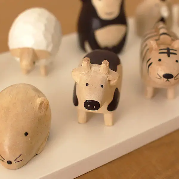 Figurine Vache en bois | Signe du Zodiaque - Image 4