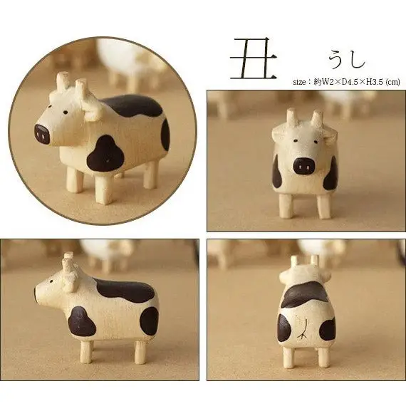 Figurine Vache en bois | Signe du Zodiaque - Image 5