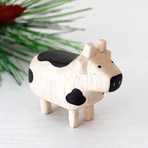 Figurine Vache en bois | Signe du Zodiaque - Image 8